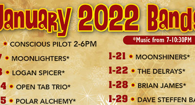 January 2022 Band & Event Schedule