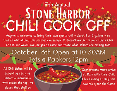 17th Annual Stone Harbor Chili Cook Off – Oct 16, 2022