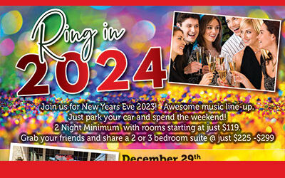 Ring In 2024 – New Years Eve Party!  Make Reservations Today!
